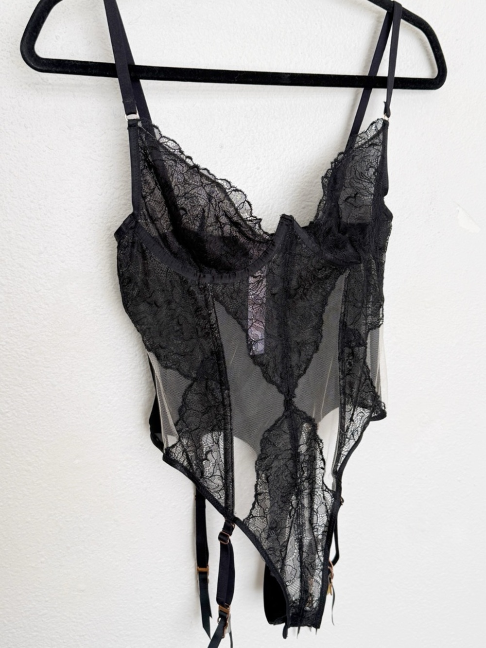 Savage X Fenty Black Lace Bodysuit - Picture 3 of 7
